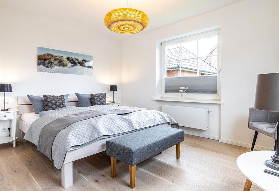 Schlafzimmer für 2 Personen in der ersten Etage