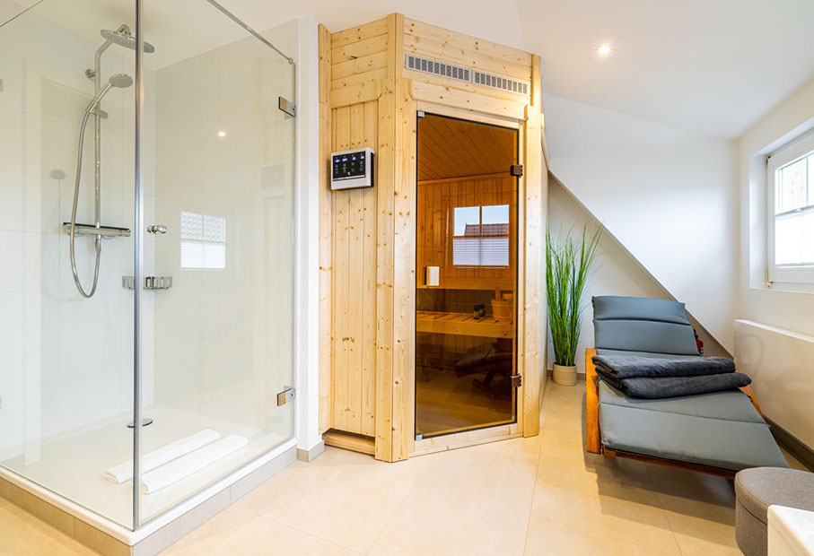 Eigene Sauna im Haus