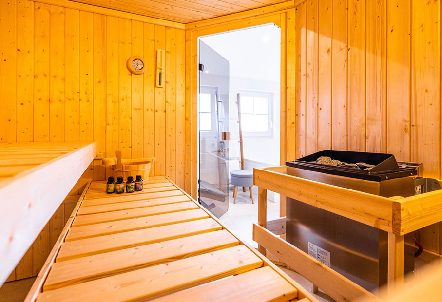 Innenansicht der Sauna